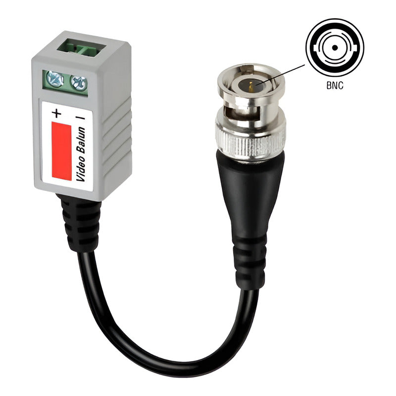 Par Video Balun Pasivo Cctv Hd 720p 1080p Hd-cvi/tvi/ahd Agua