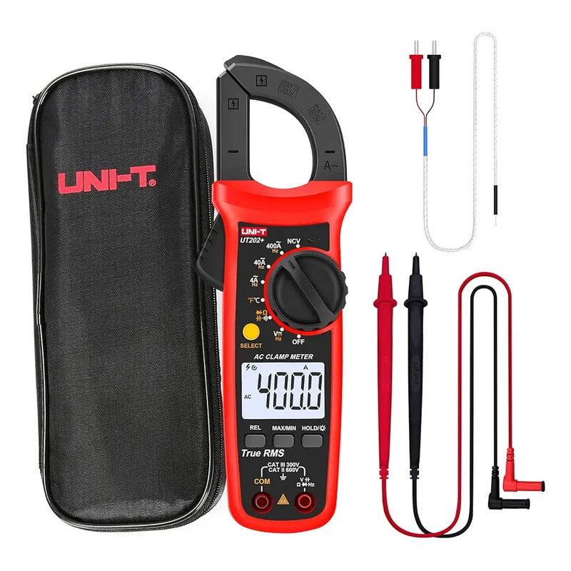 Tester Amperímetro Pinza Voltimetro Uni-t Ut202+ Con Estuche