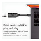 Tarjeta Audio 7.1 Sonido 3d Usb Gamer Ps4 Para Mac Pc 24 Bit