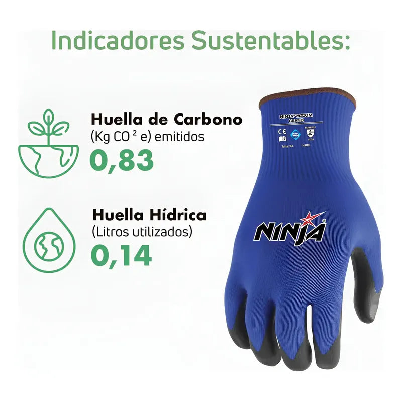 Guantes Seguridad Precision Agarre Y Protección Anticorte Azul M