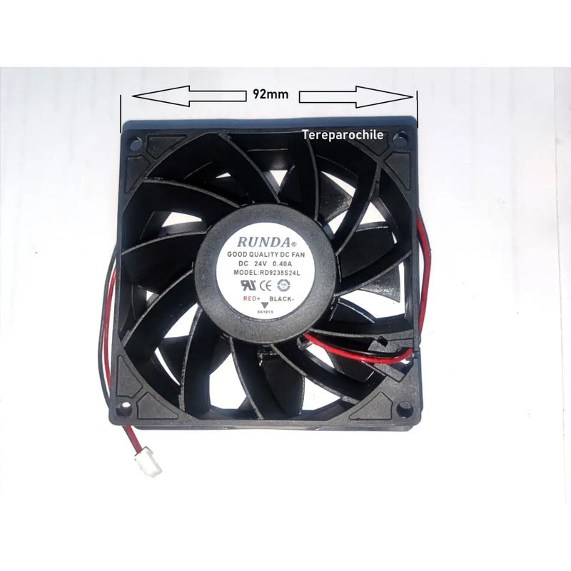 Fan Ventilador 24v 92mm 38mm Soldadora Rd9238s24l Runda 9238