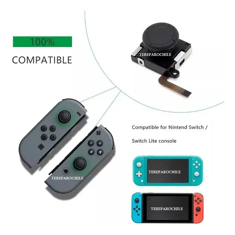 Kit 4 Análogo Para Nintendo Switch Joy-con +herramientas Y X