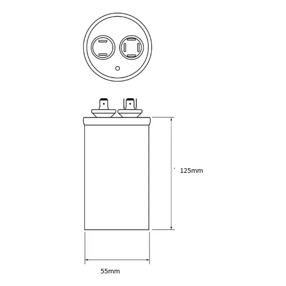 Condensador Capacitor Electrolítico Motor 120uf Cbb65 450vac