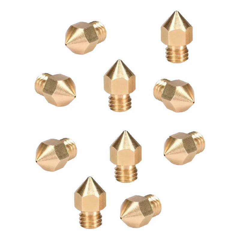 Pack 10 Boquilla Nozzle Para Impresora 3d Mk8 Ender 3 Cr10