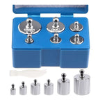 Set De Pesos Calibración Balanzas Basculas 5 10 20 50 100g Plateado